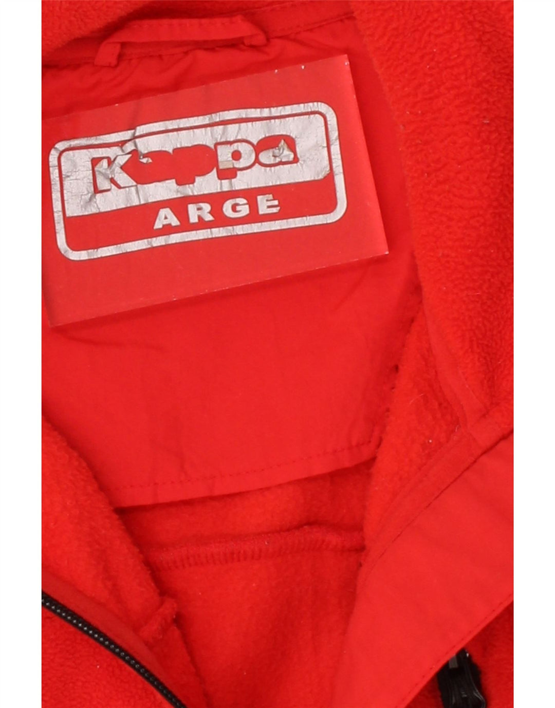 KAPPA Womens Fleece Jacket UK 16 Large Red Polyester Vintage Kappa and Second-Hand Kappa from Messina Hembry 