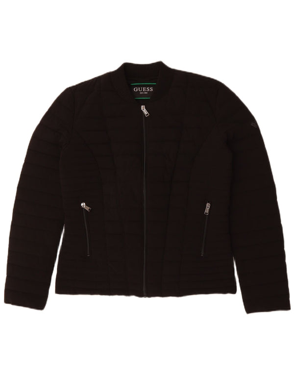 Guess Chaqueta Acolchada Mujer UK 42 Mediana Poliéster Negro