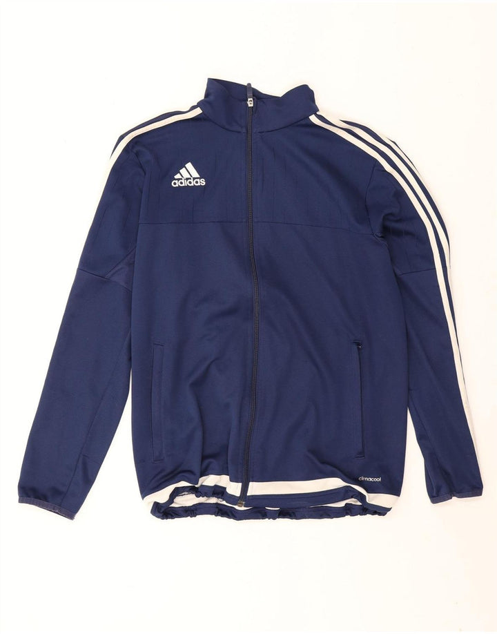 Adidas Hombre Climacool Chándal Top Chaqueta Medio Azul Marino Colorblock