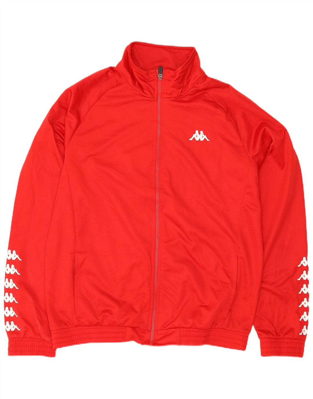 Kappa Hombre Graphic Chándal Top Chaqueta XL Poliéster Rojo