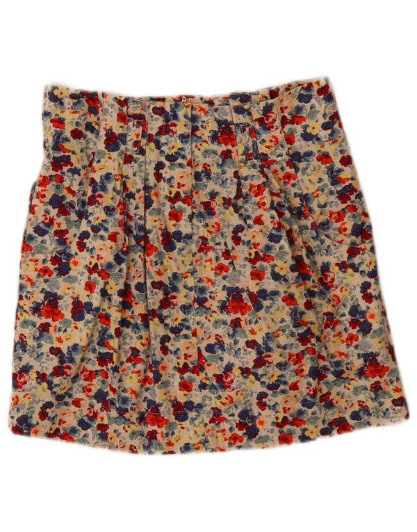 Topshop Minifalda estampada para mujer UK 10 Small W28 Multicolor Floral
