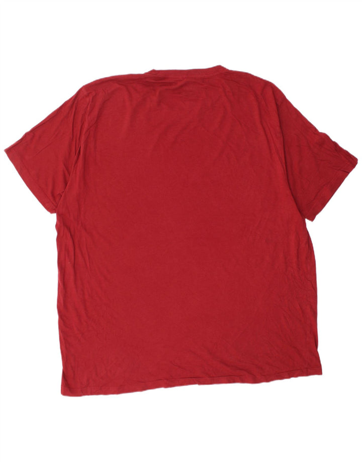 HURLEY Camiseta gráfica para hombre Top 2XL Algodón rojo