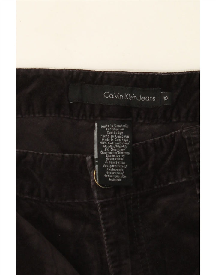 Calvin Klein Pantalones casuales para mujer US 10 Medium W30 L29 Algodón negro