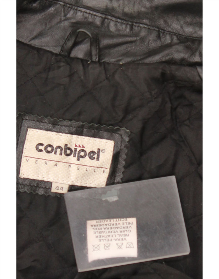 CONBIPEL Chaqueta de cuero para hombre IT 44 XS Cuero negro