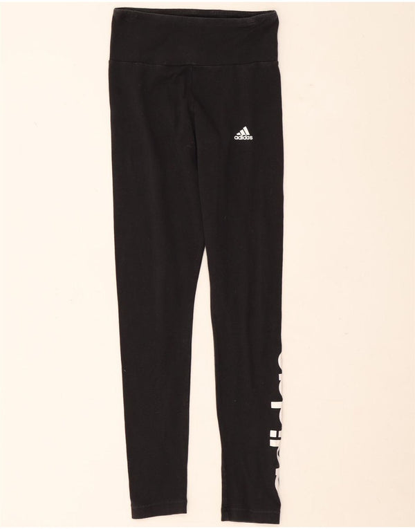 Adidas Leggings gráficos para mujer Reino Unido 4/6 XS Algodón negro