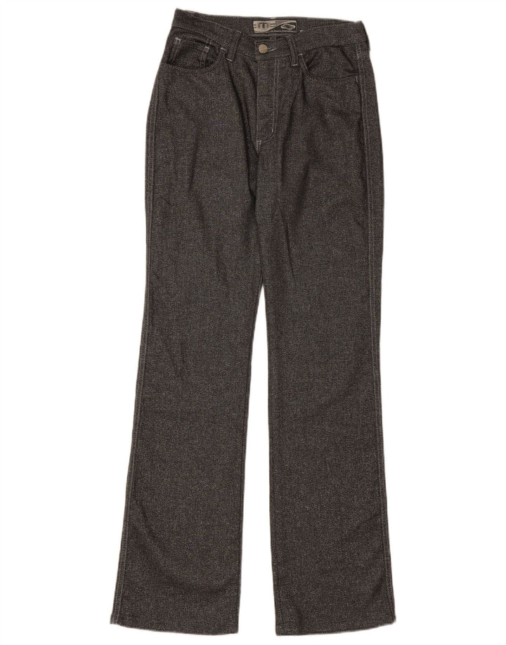 TAKE TWO Womens Bootcut Casual Trousers W29 L32 Grey Cotton