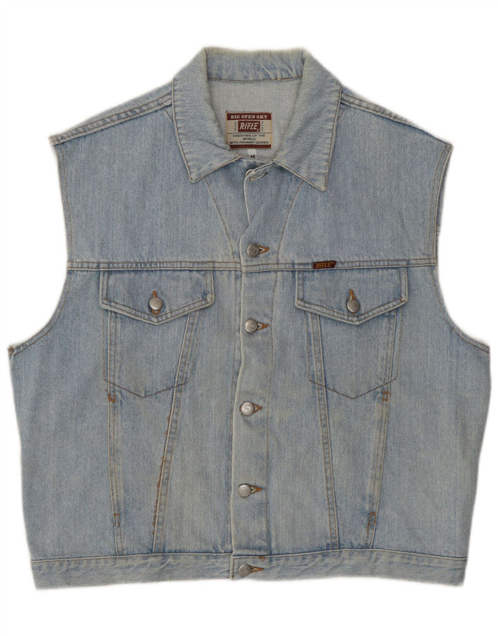 Rifle Chaleco vaquero para hombre UK 38 Algodón azul medio