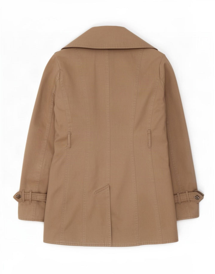 Gabardina Massimo Dutti Mujer UK 44 Algodón Beige Medio