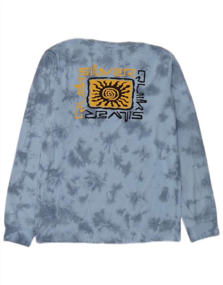 Quiksilver Camiseta de chándal de corte regular para niños 13-14 años Azul Tie Dye