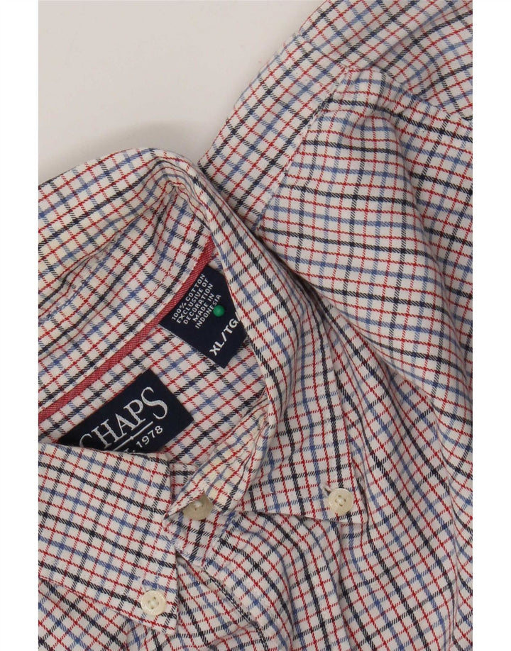 Chaps Camisa de franela para hombre XL Algodón a cuadros rojos