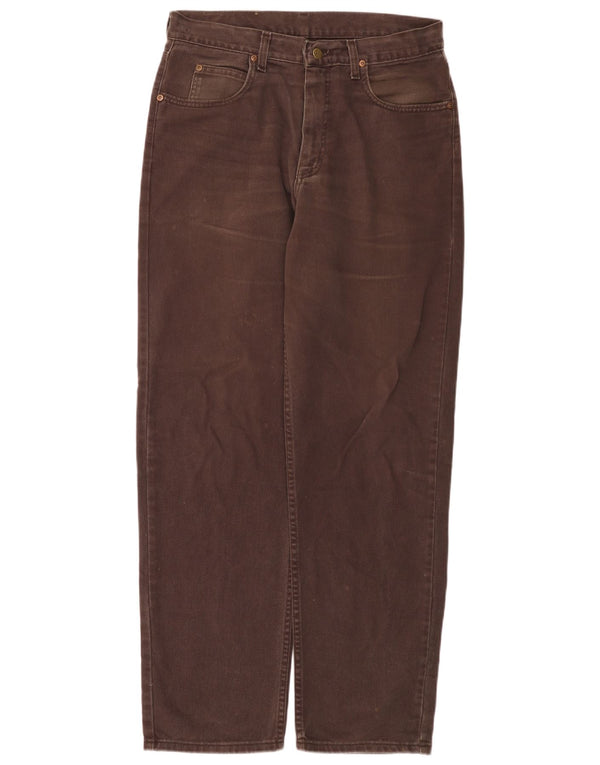 Lee Vaqueros Rectos Kansas para Hombre W34 L32 Algodón Marrón