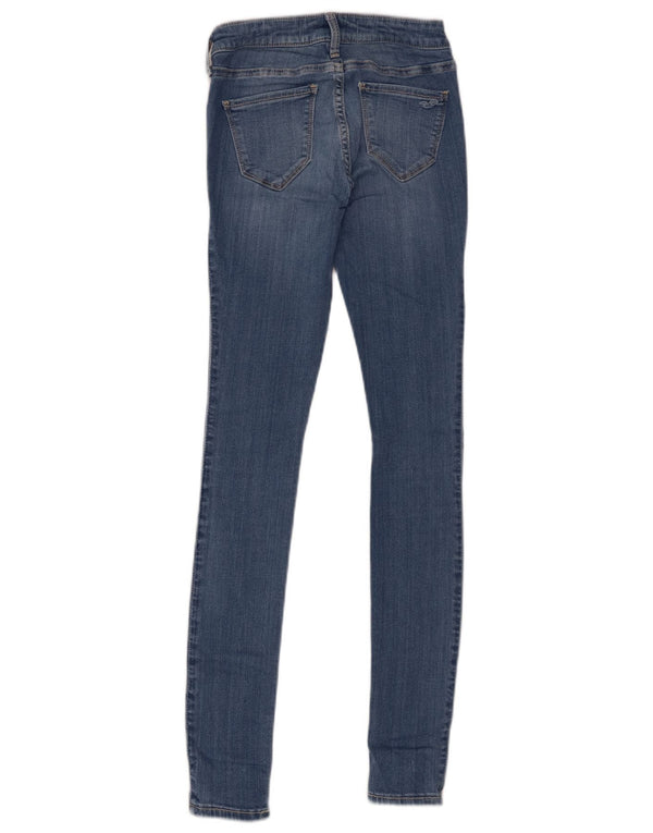 Hollister Mujer Legging Cintura Baja Skinny Jeans US 0 XS W24 L30 Algodón Azul