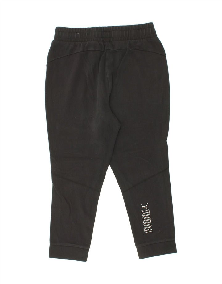 PUMA Mens Graphic Tracksuit Trousers Joggers Medium  Black Vintage Puma and Second-Hand Puma from Messina Hembry 