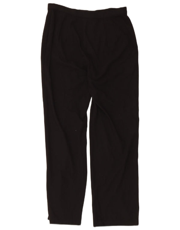 Marks & Spencer Pantalones de traje rectos para mujer UK 14 Medium W30 L29 Negro