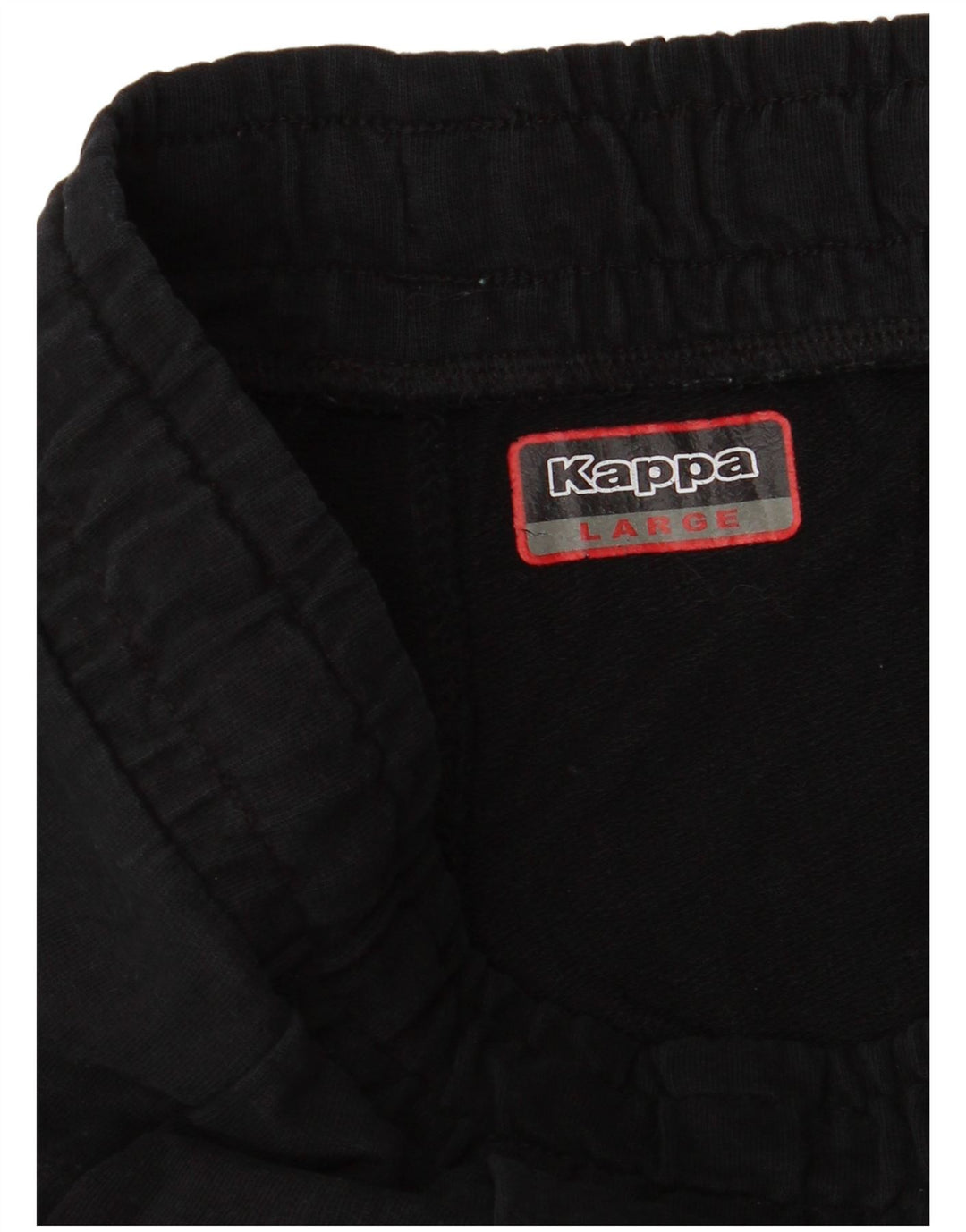 Pantalones De Chándal Kappa Mujer Joggers Large Negro Algodón