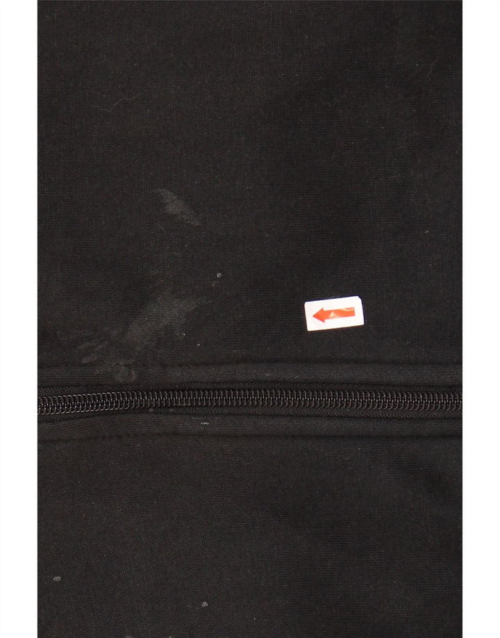 NIKE Sudadera con capucha y cremallera para hombre, talla grande, algodón negro