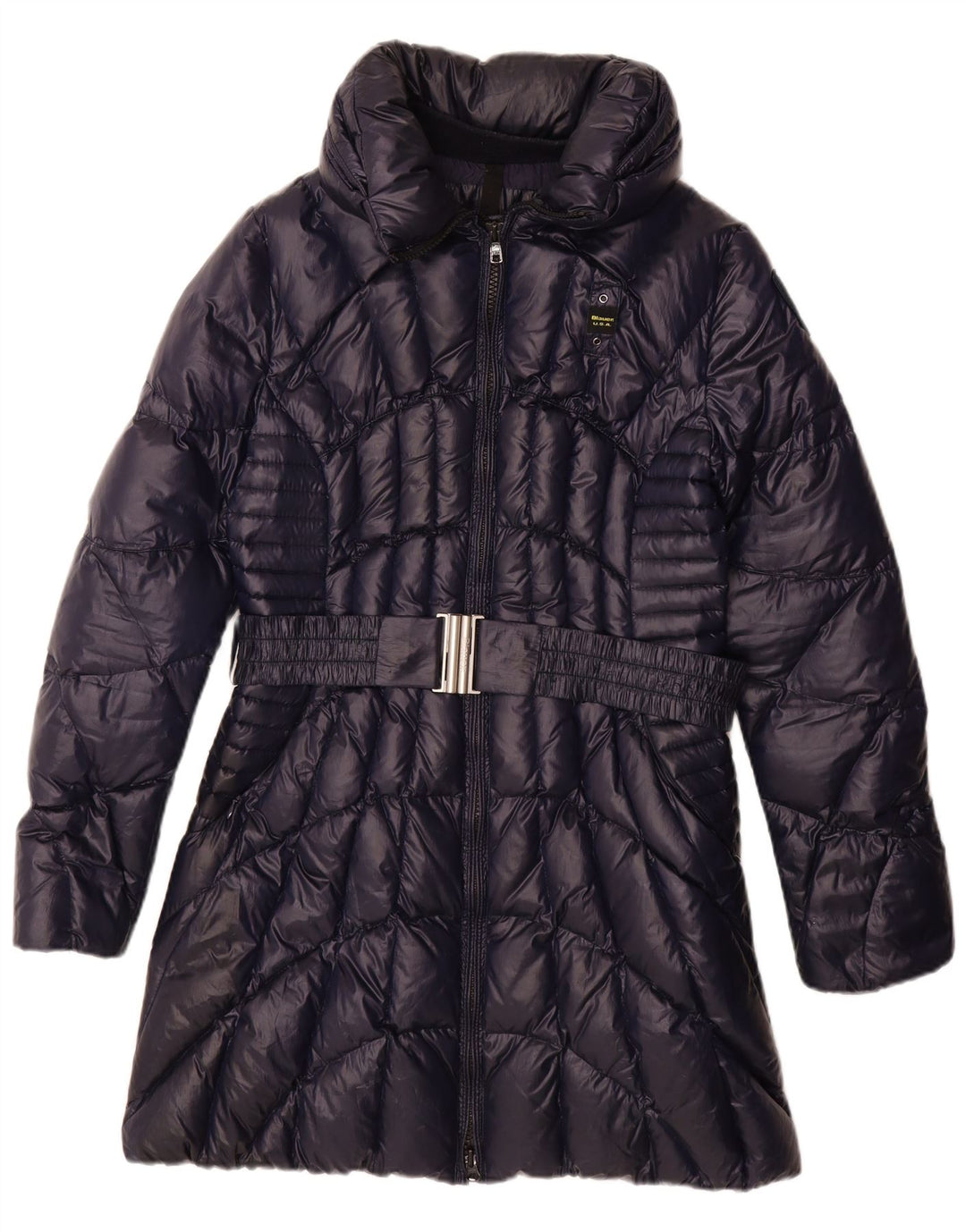 Blauer Abrigo acolchado para mujer UK 40 XL Poliéster azul marino