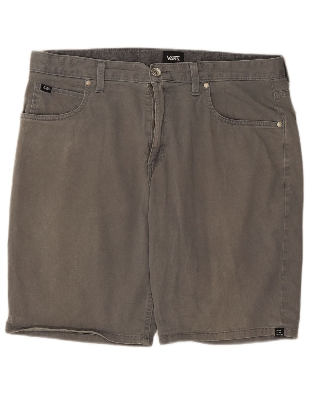Vans Shorts casuales para hombre W34 Algodón gris grande
