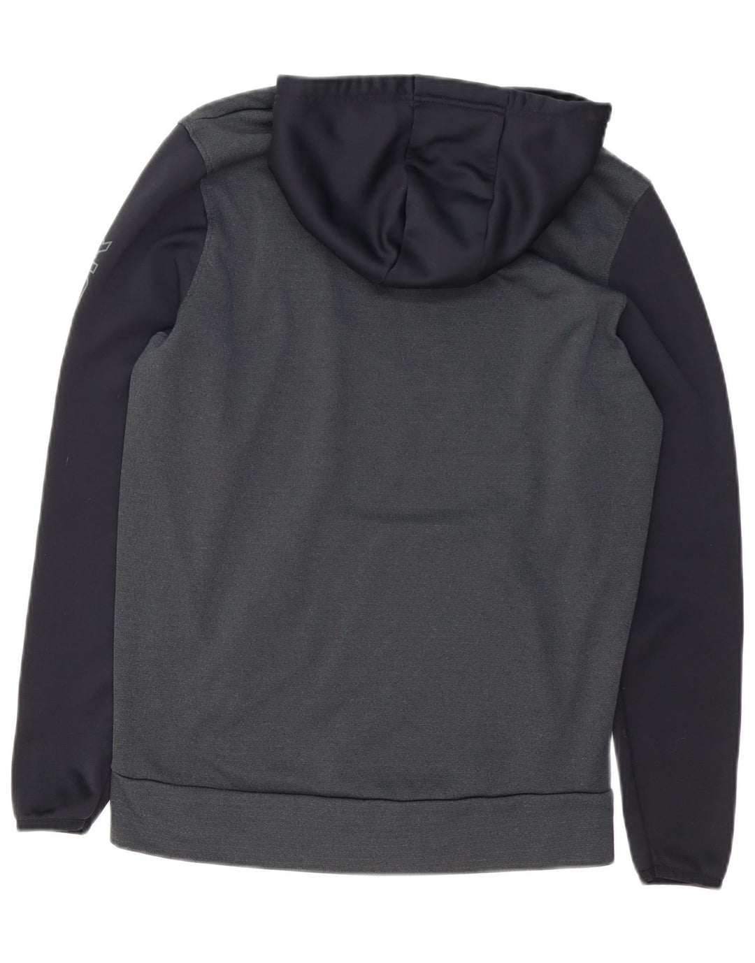 UNDER ARMOUR Sudadera con capucha y estampado Cold Gear para hombre, color gris pequeño, color block