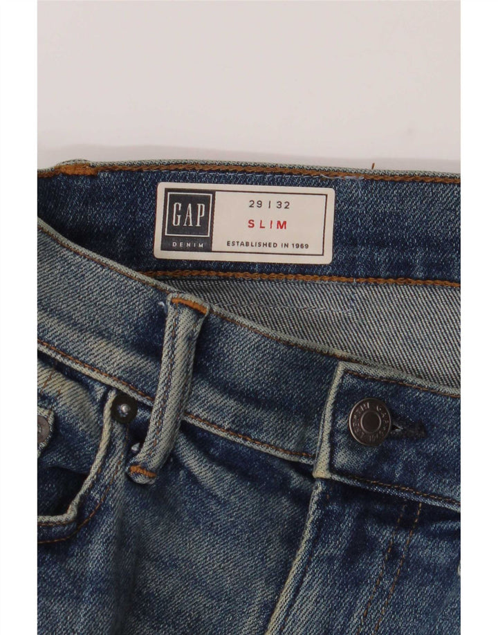 Vaqueros ajustados para hombre Gap W29 L32 Algodón azul