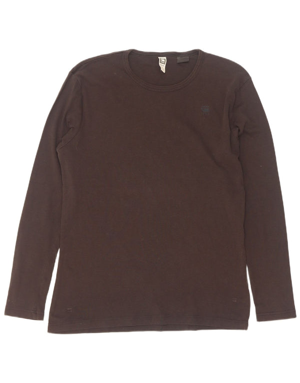 G-Star Mens Top Long Sleeve XL Black Cotton