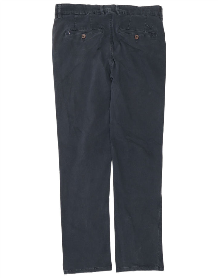 CREW CLOTHING Pantalón chino recto para hombre W34 L32 Azul marino