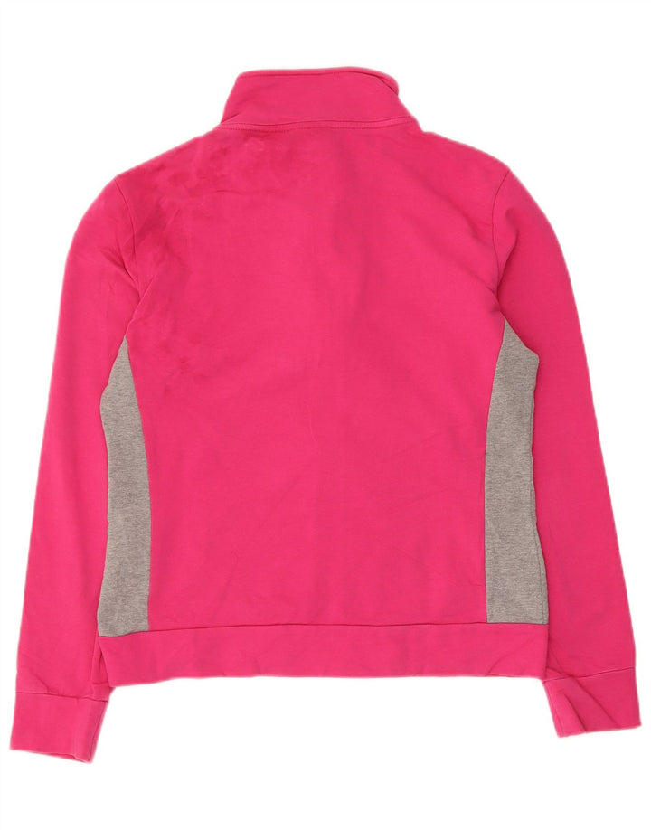 ELLESSE Chaqueta superior de chándal para mujer UK 40 Algodón color block rosa medio
