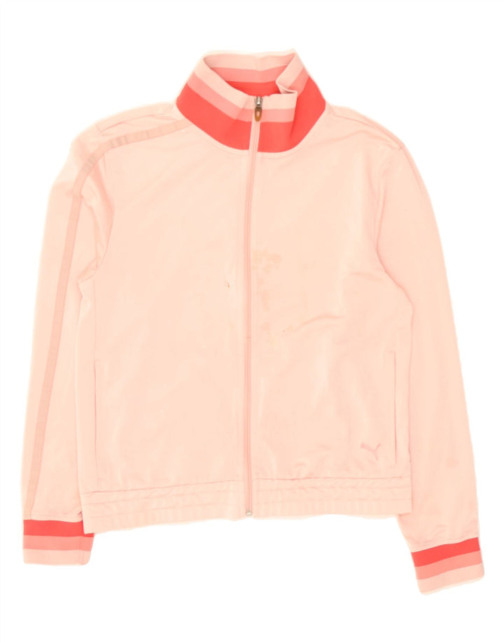 PUMA Womens Tracksuit Top Jacket UK 12 Medium  Pink Polyester Vintage Puma and Second-Hand Puma from Messina Hembry 