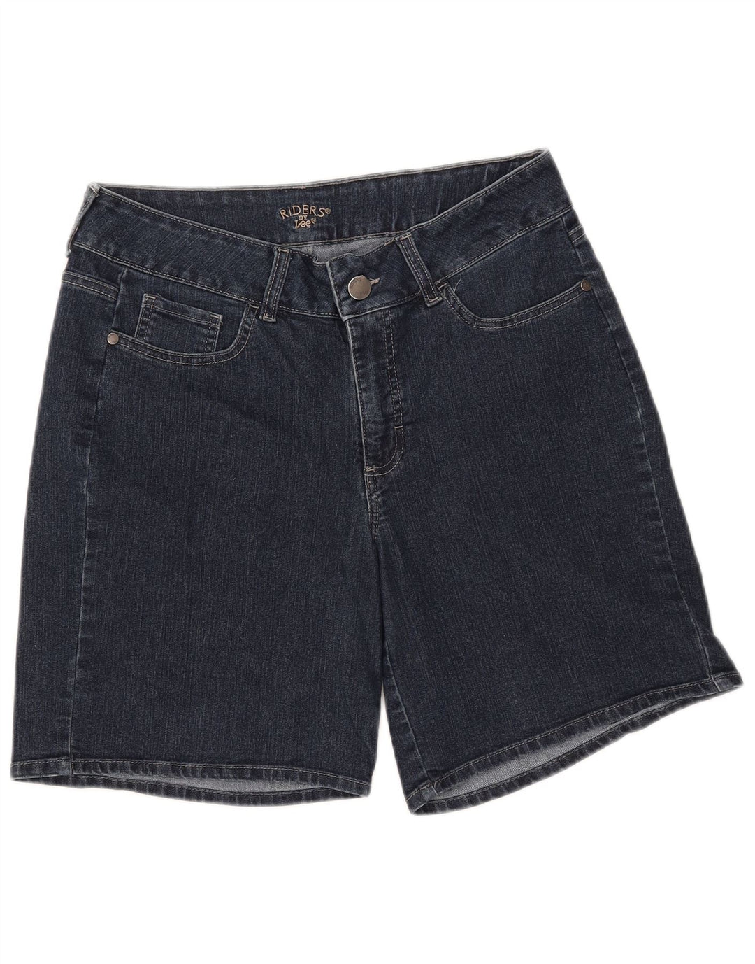 LEE Mujer Riders Denim Shorts W32 Grande Azul Marino
