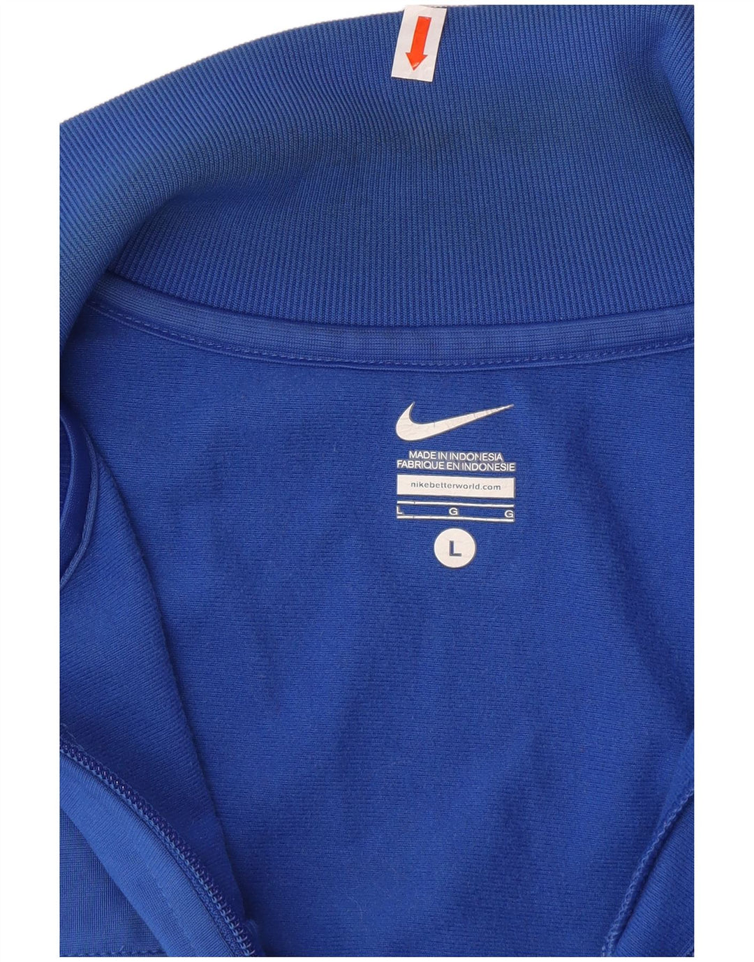 NIKE Hombre Chándal Top Chaqueta Grande Azul Poliéster