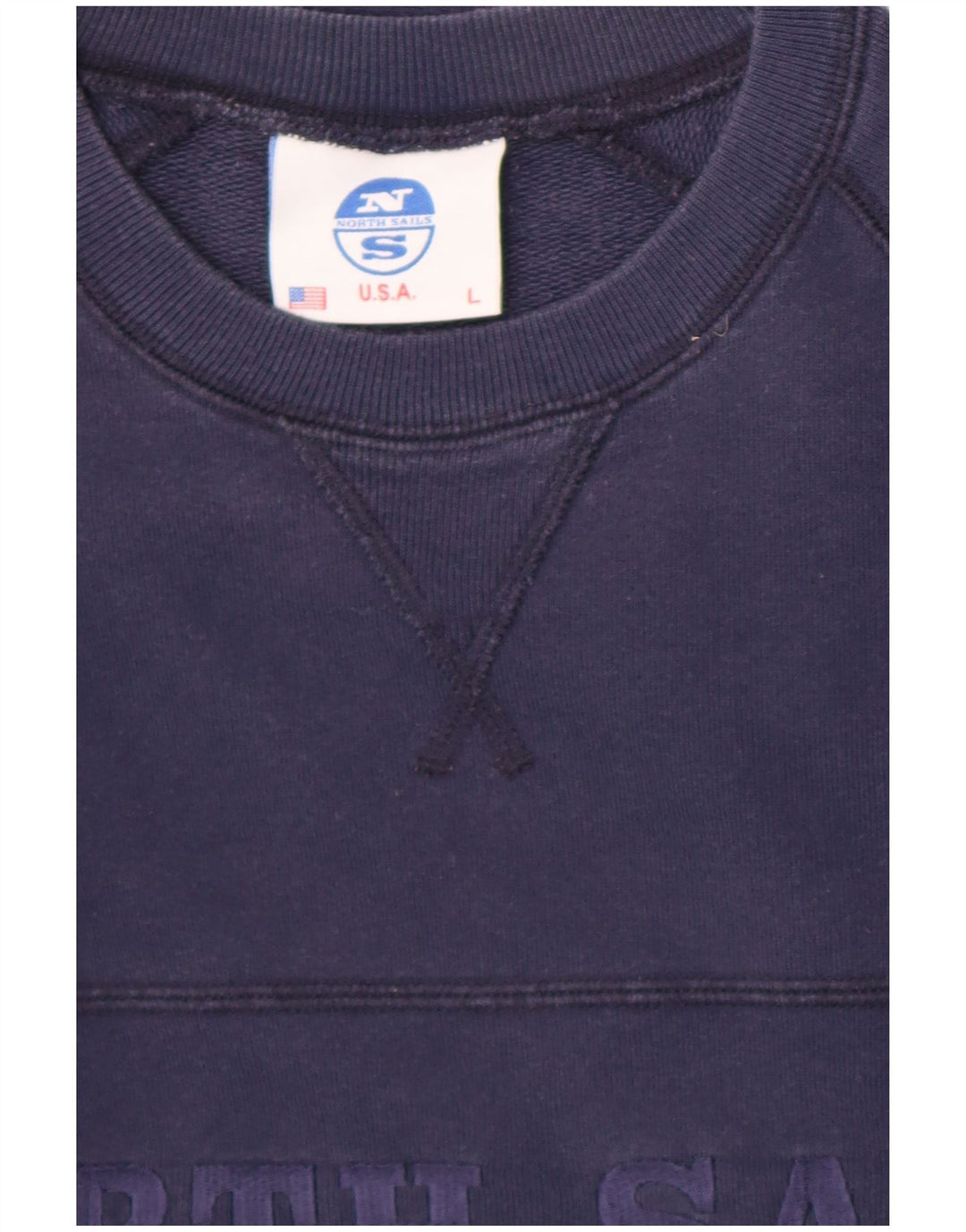 North Sails Hombre Sudadera Gráfica Jumper Large Azul Marino