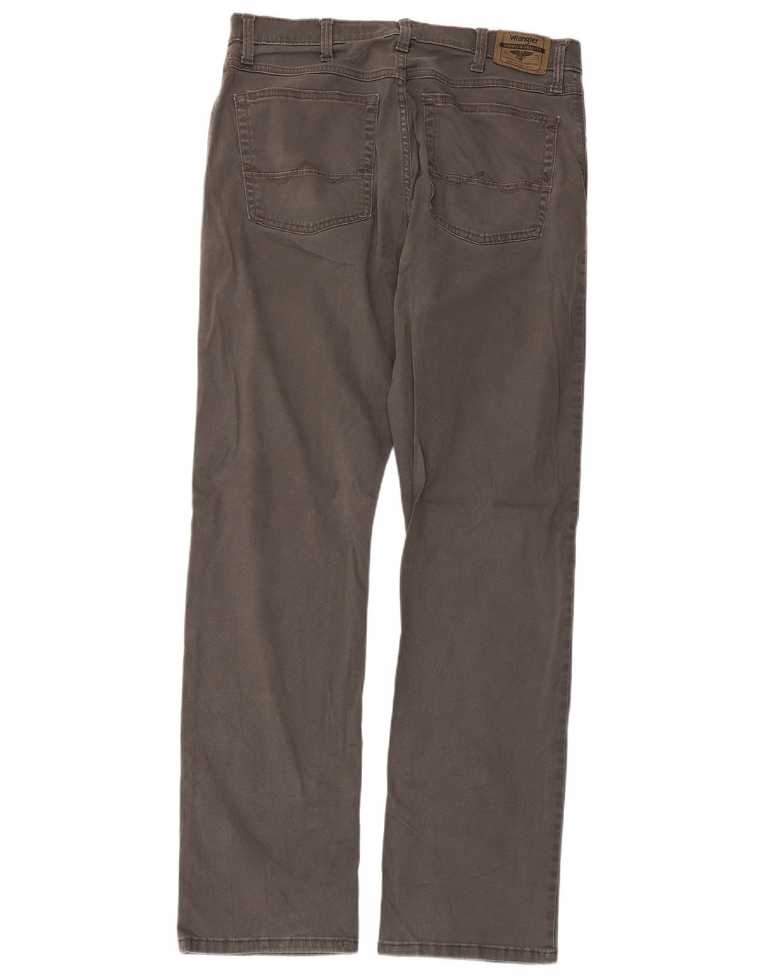 WRANGLER Pantalones informales rectos para hombre W36 L33 Gris
