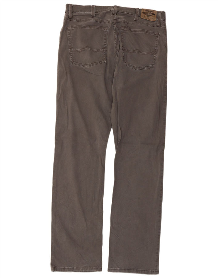 WRANGLER Pantalones informales rectos para hombre W36 L33 Gris