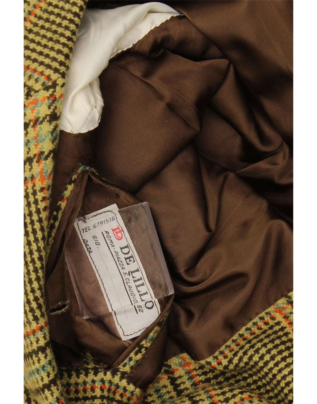 VINTAGE Chaqueta Blazer de 3 botones para hombre Reino Unido 38 Pata de gallo verde medio