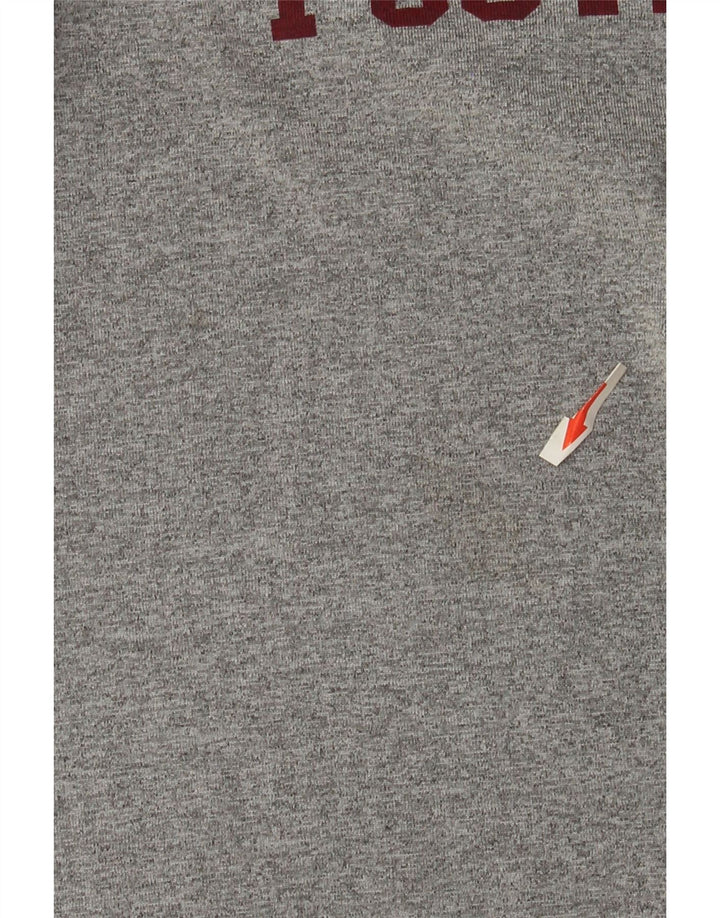 Adidas Mens Fairmont Graphic Top Manga Larga XL Gris Poliéster
