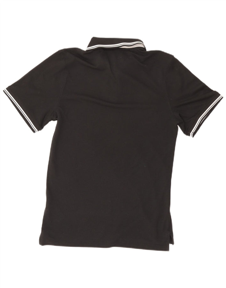 NIKE Polo Dri Fit para hombre pequeño poliéster negro