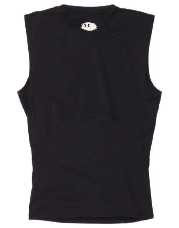 Under Armour Camiseta sin mangas Heat Gear para hombre Poliéster negro grande