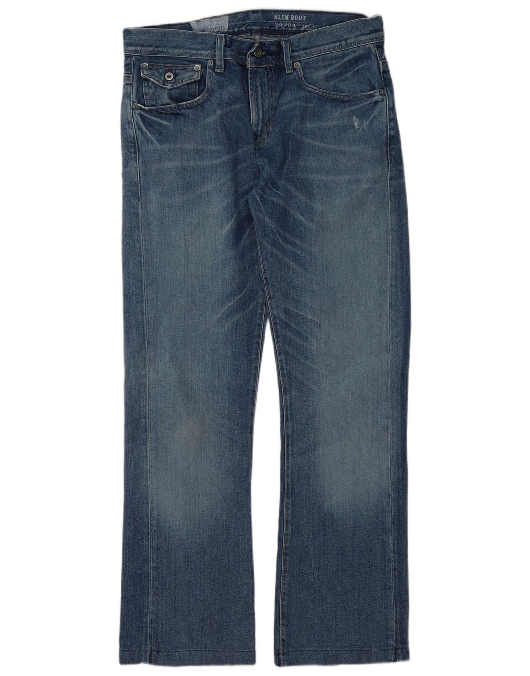 Vaqueros Levi's Mujer Slim Bootcut W32 L31 Algodón Azul