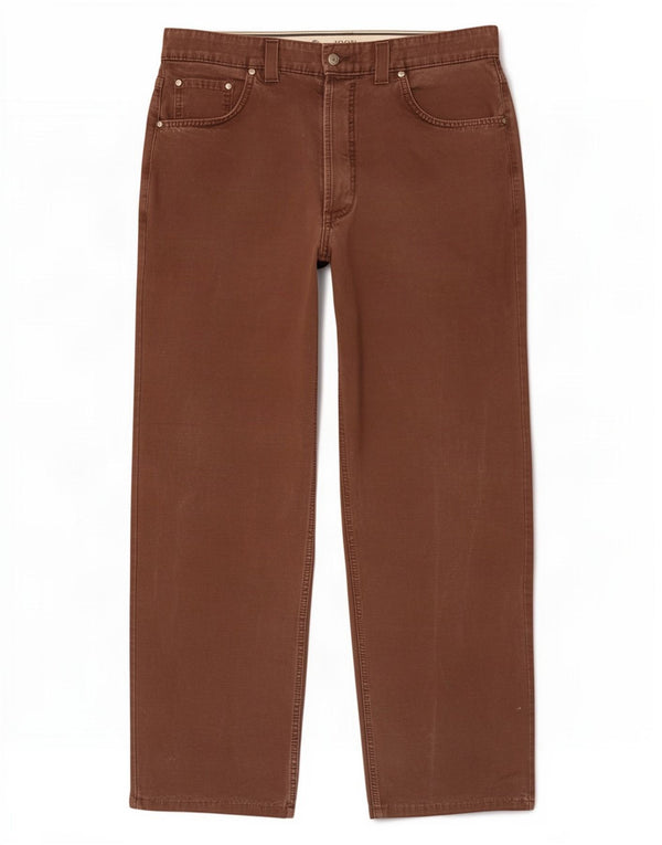 Joop Pantalón Informal Recto para Hombre IT 50 Large W34 L29 Marrón Algodón
