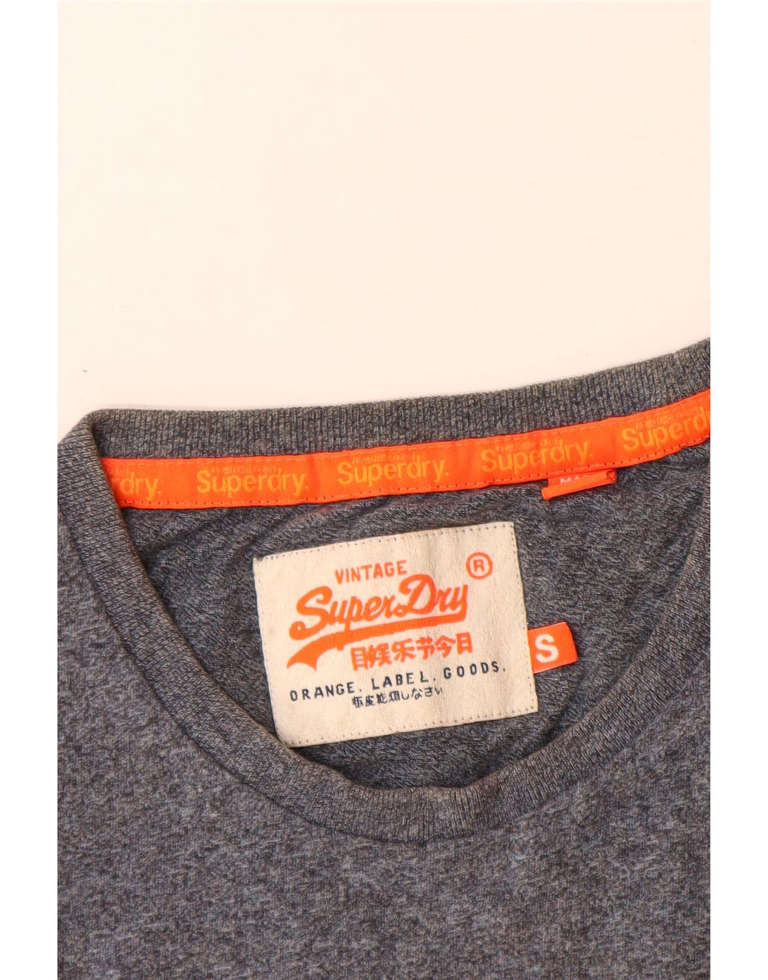 Superdry Camiseta De Jersey Para Hombre Top Pequeño De Algodón Con Motivos Azul Marino