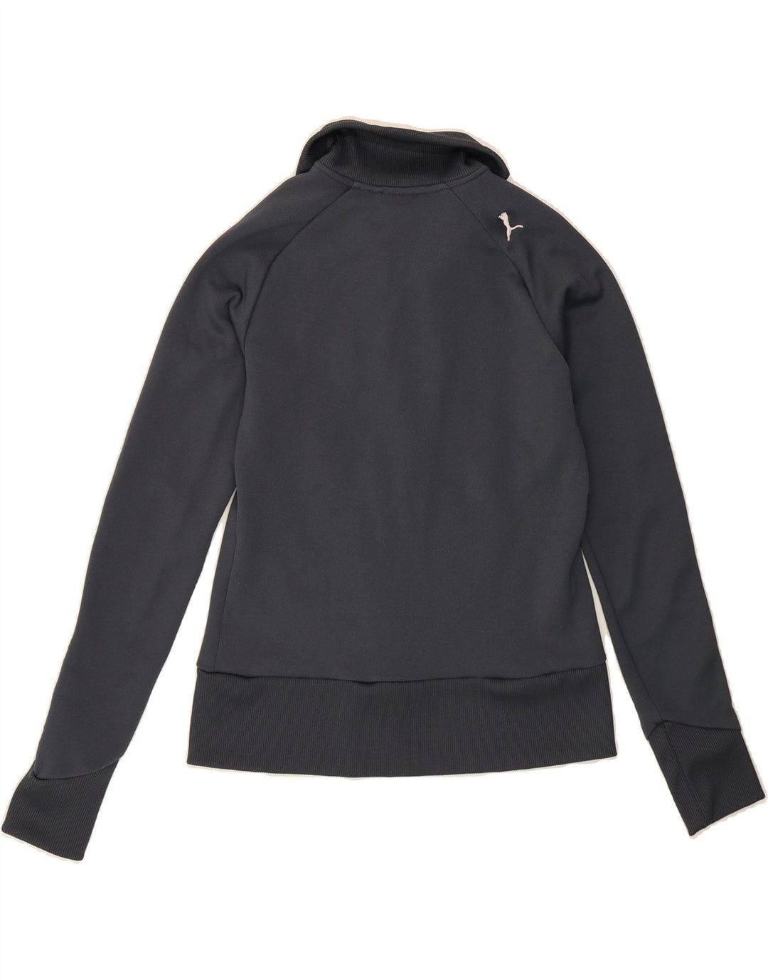PUMA Womens Graphic Tracksuit Top Jacket UK 10 Small Grey Colourblock Vintage Puma and Second-Hand Puma from Messina Hembry 