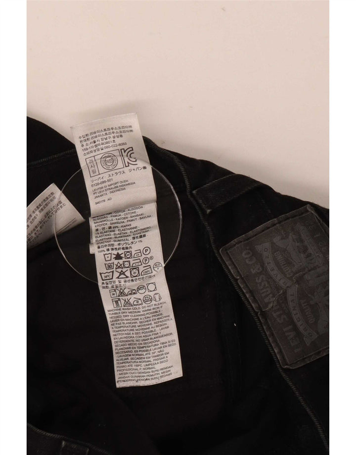 Levi's Hombre 511 Slim Jeans W32 L32 Algodón Negro
