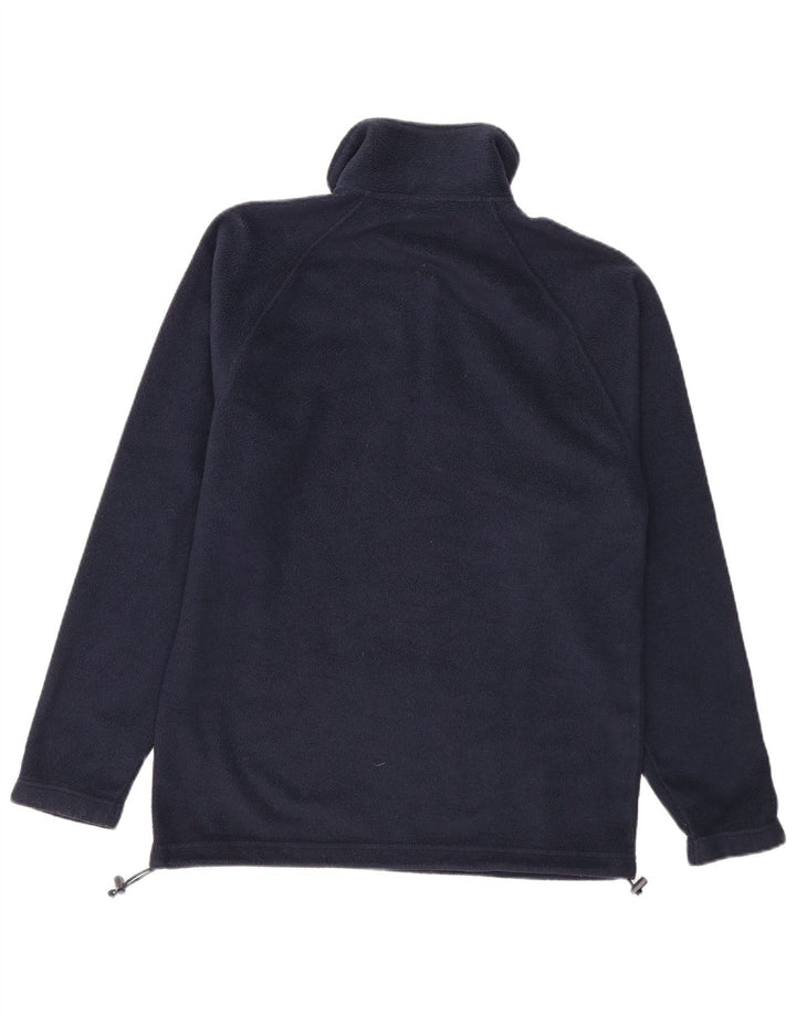 KAPPA Hombre Jersey De Forro Polar Con Cremallera Y Cuello Medio Azul Marino