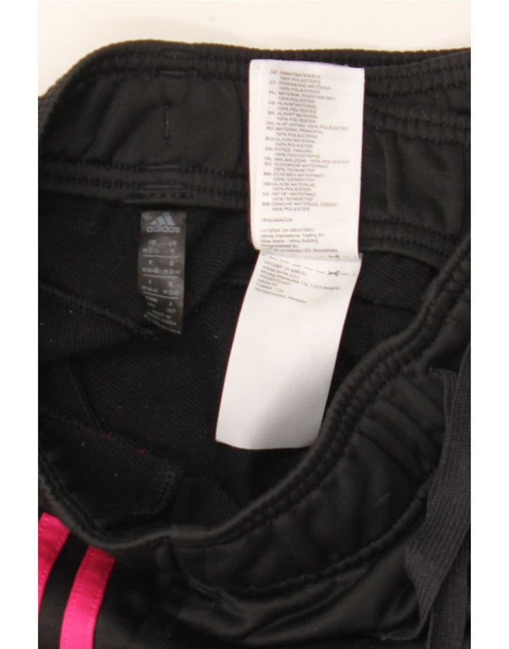 Adidas Pantalones de chándal para mujer Joggers UK 12 Medium Negro Poliéster