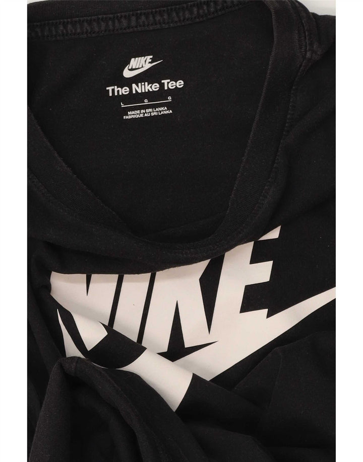 Nike - Camiseta gráfica para hombre, talla grande, color negro