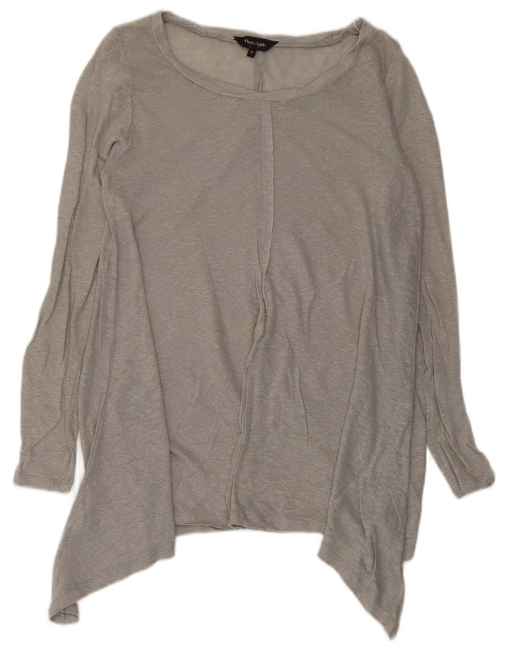 Phase Eight Top tipo túnica asimétrico para mujer UK 10 Small Grey