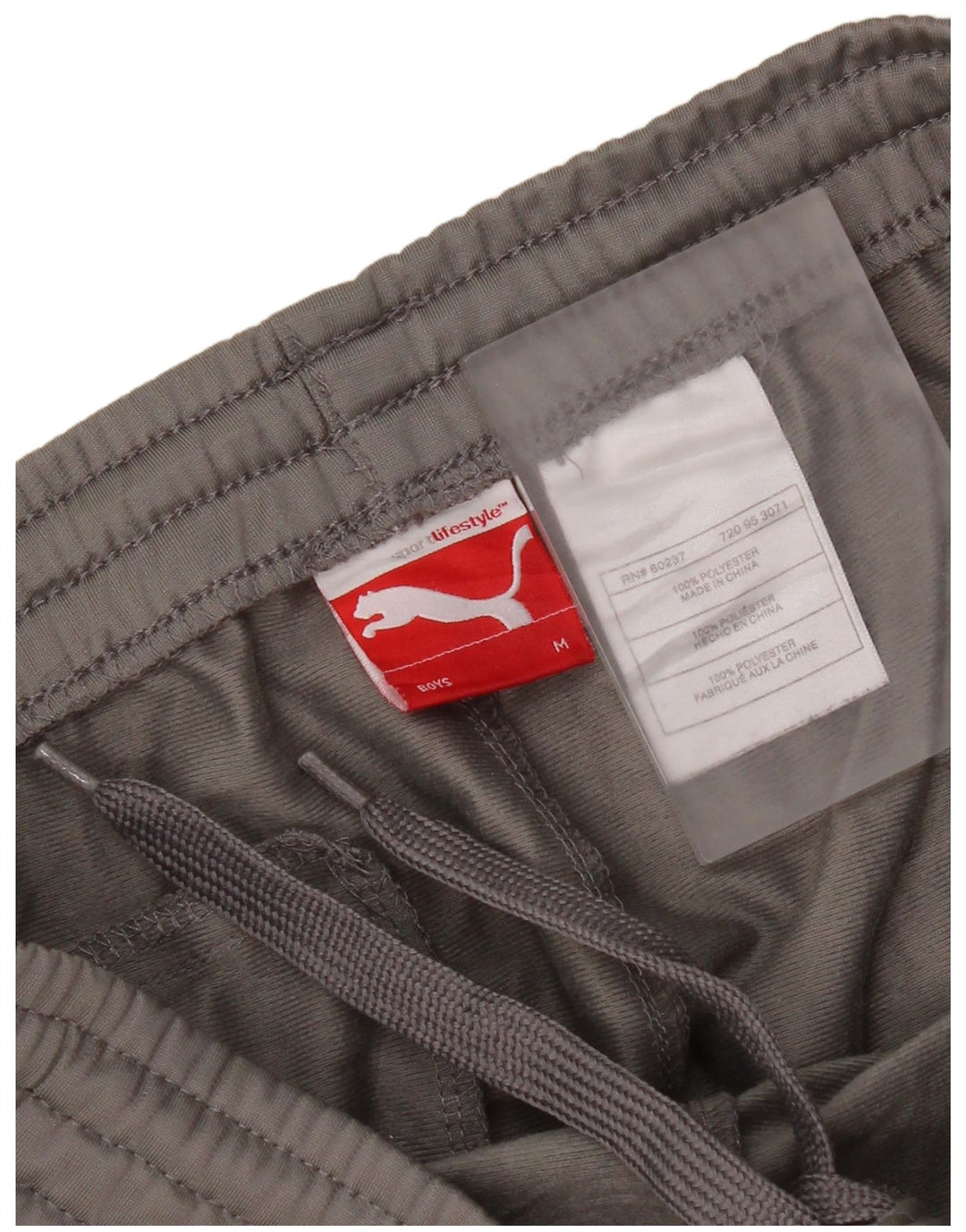 Puma Pantalones de chándal gráficos para niños 9-10 años Gris medio Colorblock