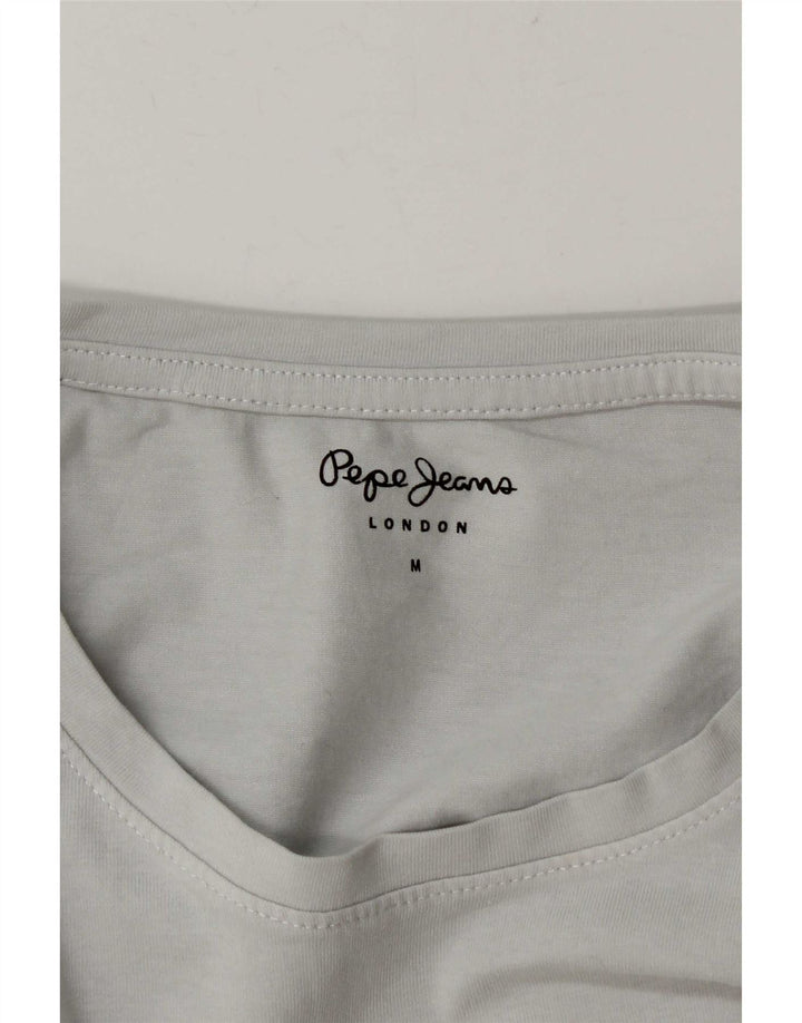 PEPE Jeans Top gráfico para mujer de manga larga UK 44 Gris medio