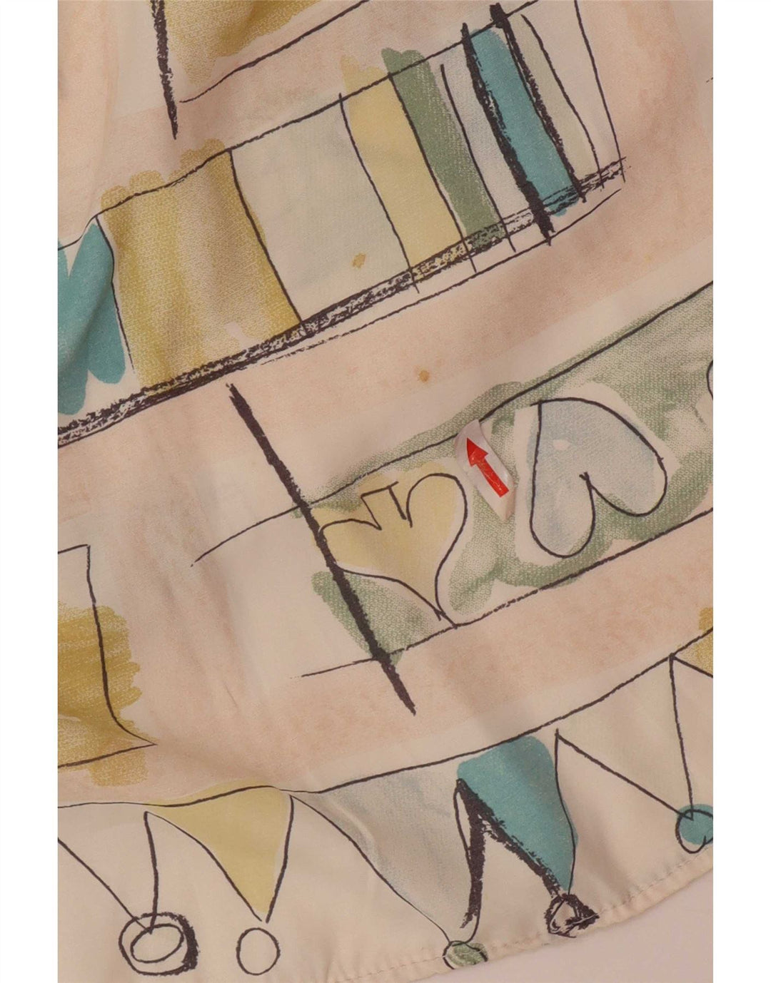 Nazzareno G. Camisa de manga corta con estampado abstracto para hombre, talla mediana, multicolor