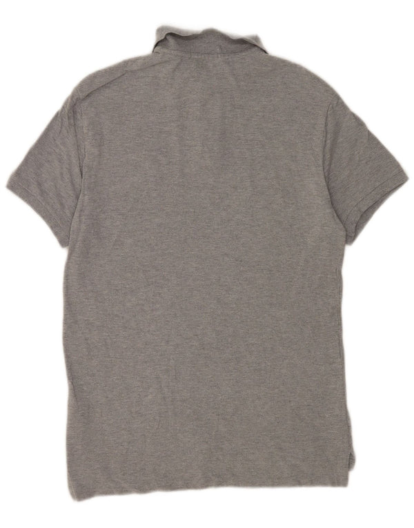 POLO RALPH LAUREN Polo ajustado para hombre de algodón gris medio